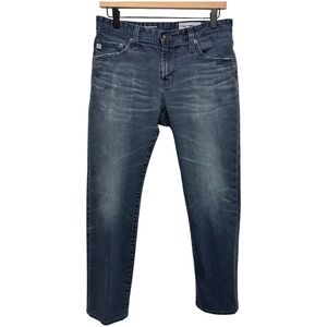 AG Adriano Goldschmied The Graduate Tailored Leg Jeans Dark‎ Wash Womens Size 30